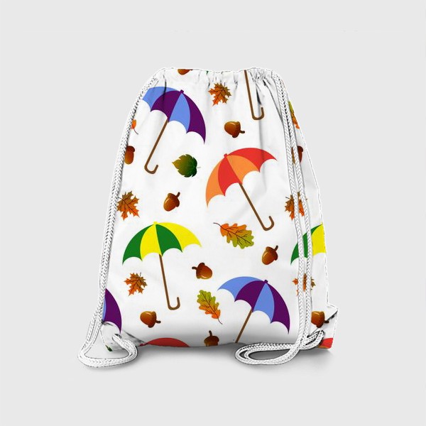 Рюкзак «Зонты и листья»