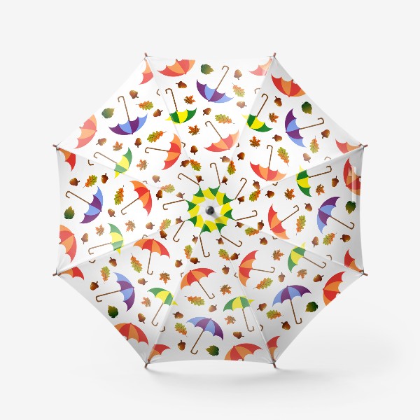 Зонт «Зонты и листья»