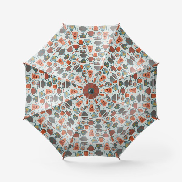 Зонт «Чайники и чашки»