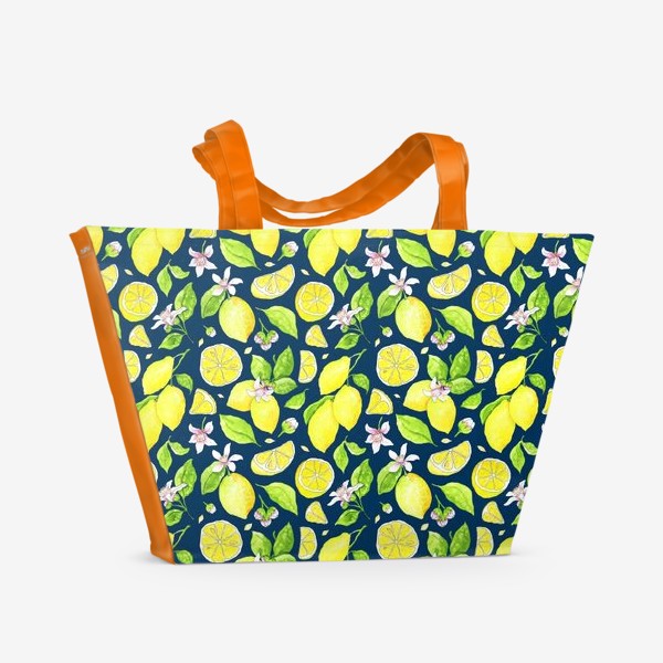Пляжная сумка «Лимонная ночь»