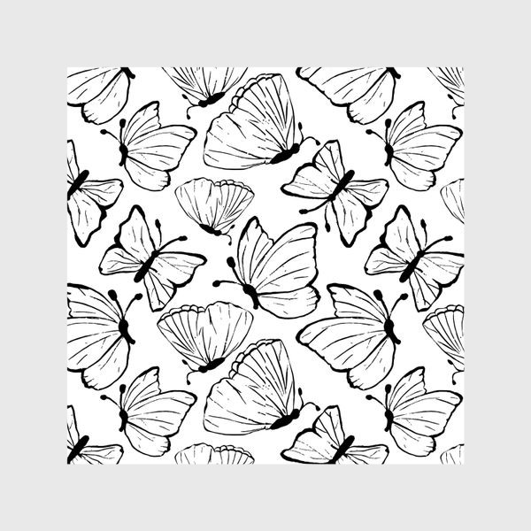 Шторы &laquo;Черно-белые бабочки. Насекомые.Лето&raquo;