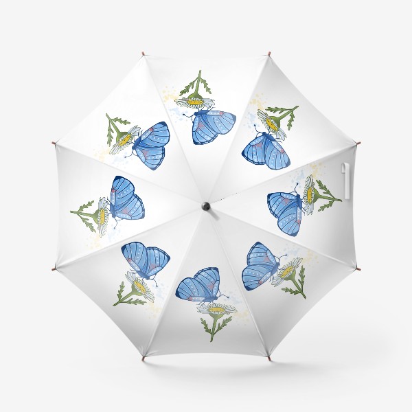 Зонт «Бабочка на ромашке. Лето»