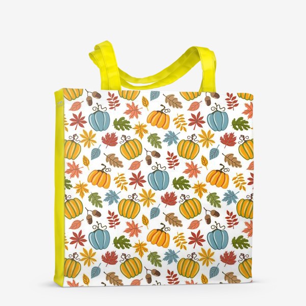 Сумка-шоппер «Осенние тыквы и листья»
