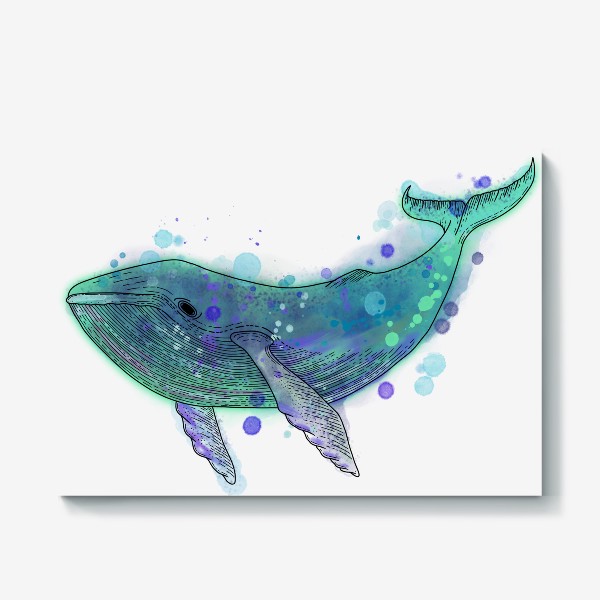Холст «Горбатый кит»