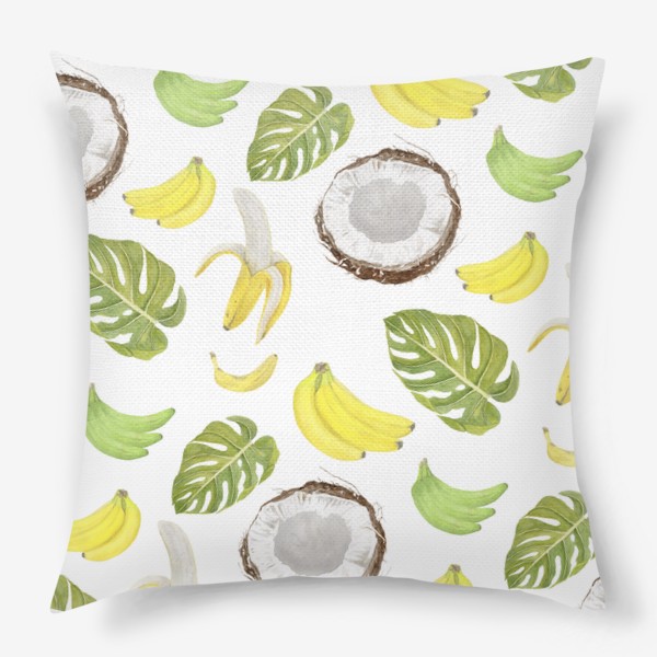 Подушка «Бананы, кокосы»