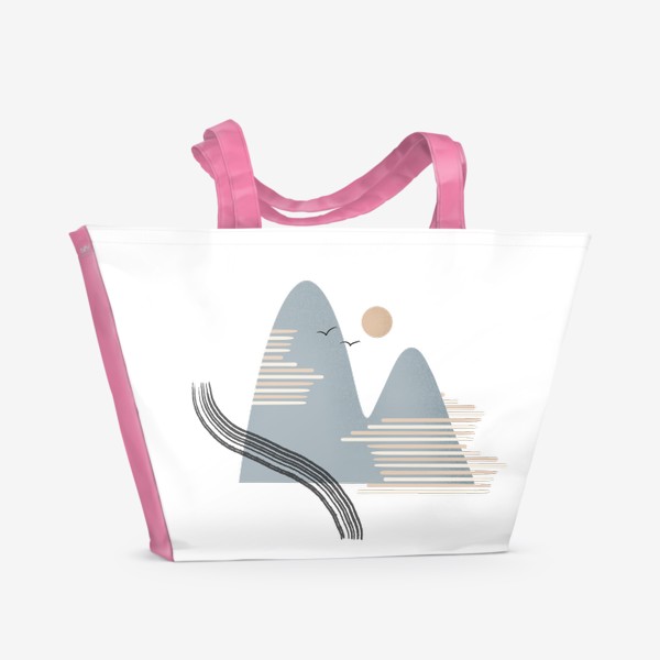 Пляжная сумка «Горы абстракция»