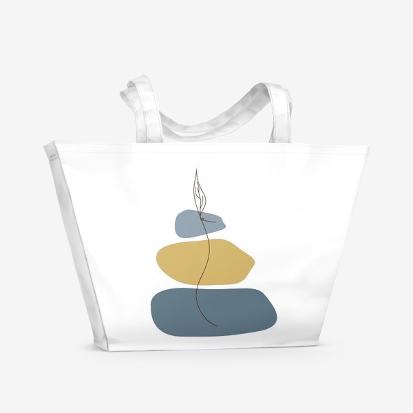 Пляжная сумка «Пятна и росток»