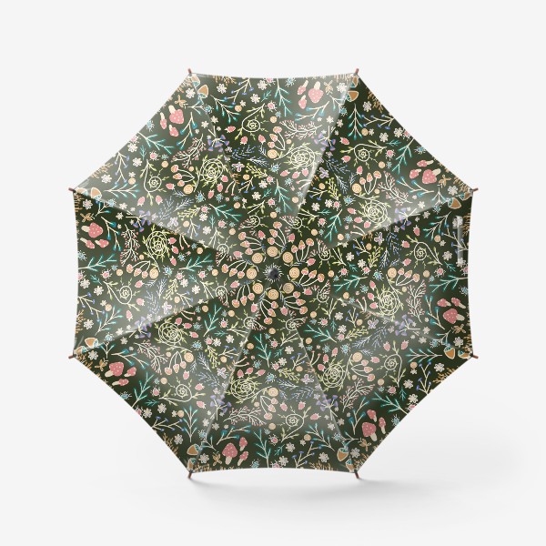 Зонт «Жуки, грибы, растения»