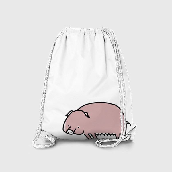 Рюкзак «Свинка лежит на боку»