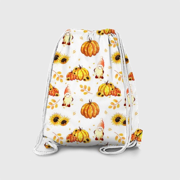 Рюкзак «Осенние гномы с тыквами»