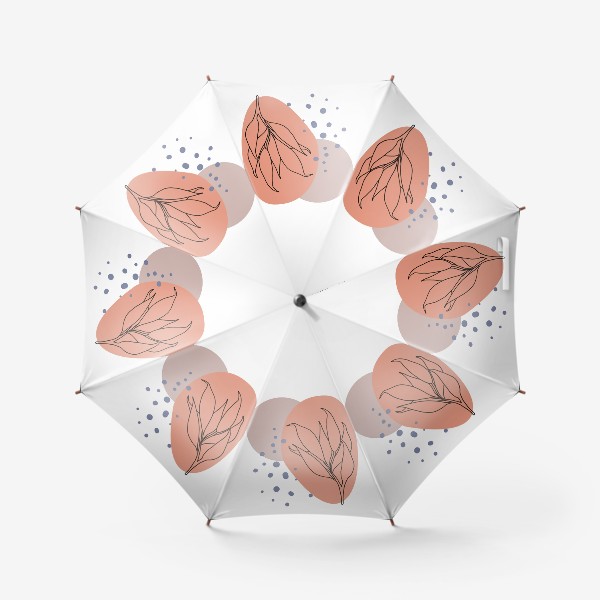 Зонт «Веточка с абстрактными пятнами»