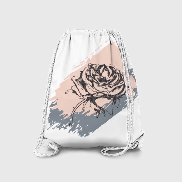 Рюкзак «Абстракция с темной розой»