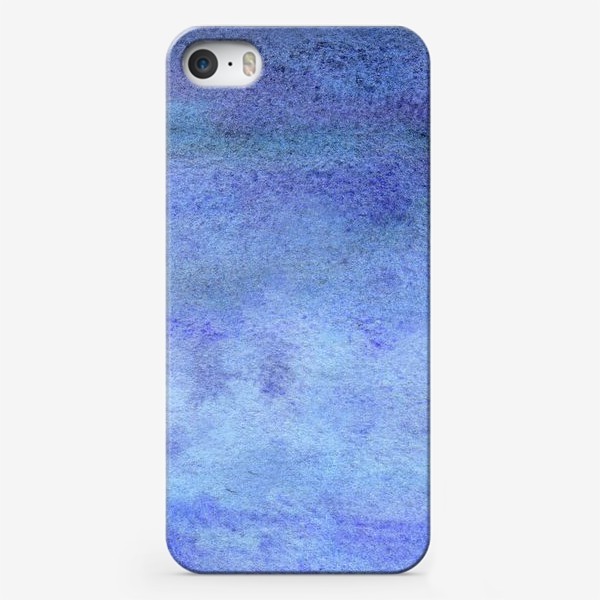 Чехол iPhone «Синяя акварель »