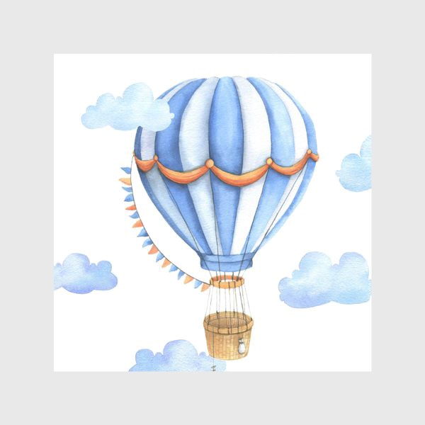 Скатерть «Я улетаю на большом воздушном шаре.»