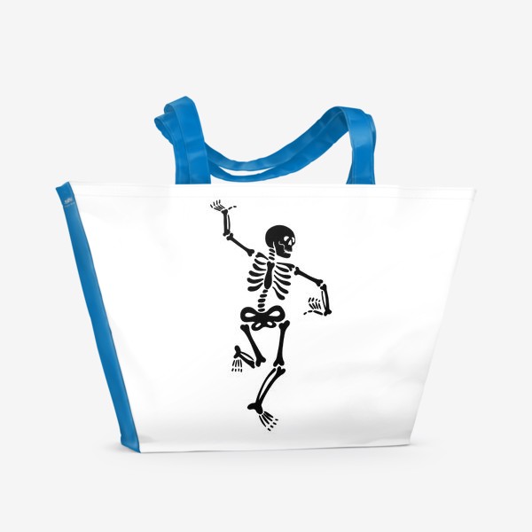 Пляжная сумка «Танцующий скелет»