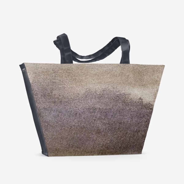 Пляжная сумка «Фиолетово-коричневая осенняя акварель »