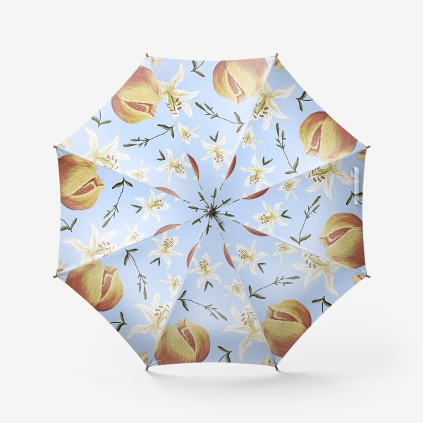 Зонт «Гранат и лилии»
