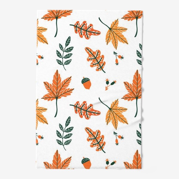 Полотенце «Осенний паттерн с листьями»