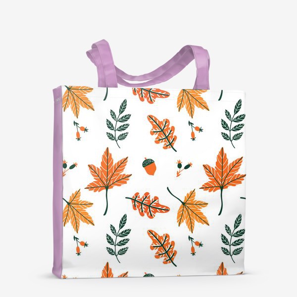 Сумка-шоппер «Осенний паттерн с листьями»