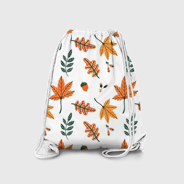 Рюкзак «Осенний паттерн с листьями»