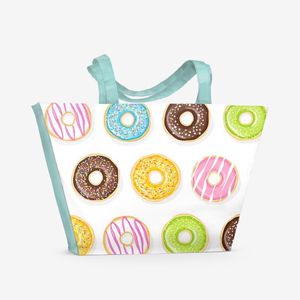 Пляжная сумка «Аппетитные пончики»