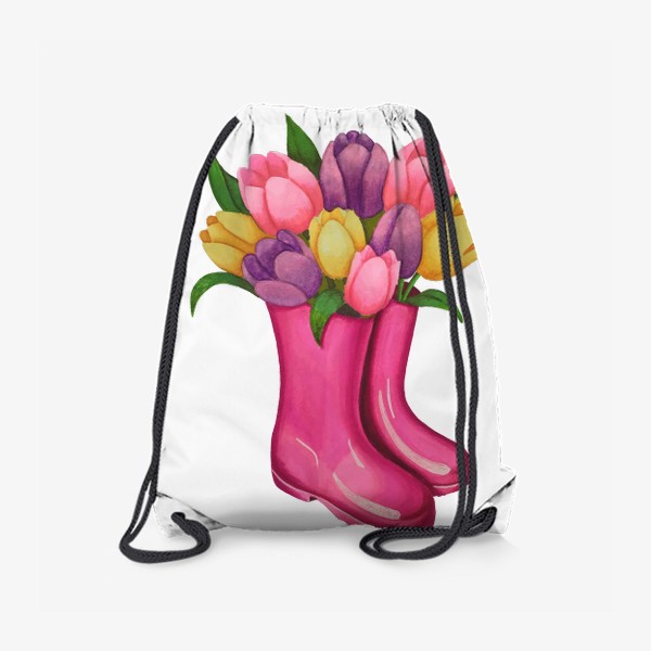 Рюкзак «Тюльпаны в сапогах»