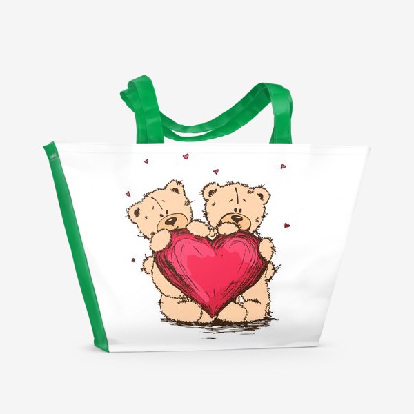 Пляжная сумка «Мишкина Любовь»