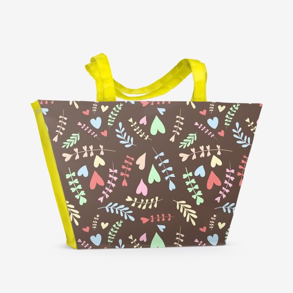 Пляжная сумка «Разноцветные сердца»