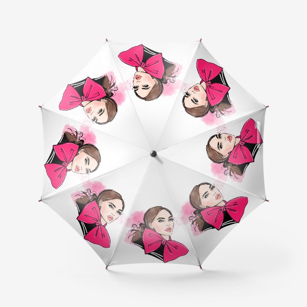 Зонт «Девушка с бантом»