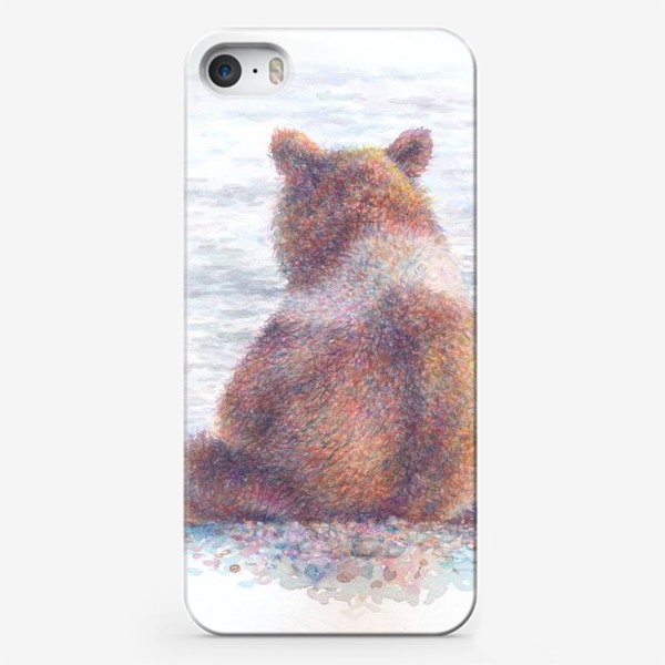 Чехол iPhone «Медвежонок , море»