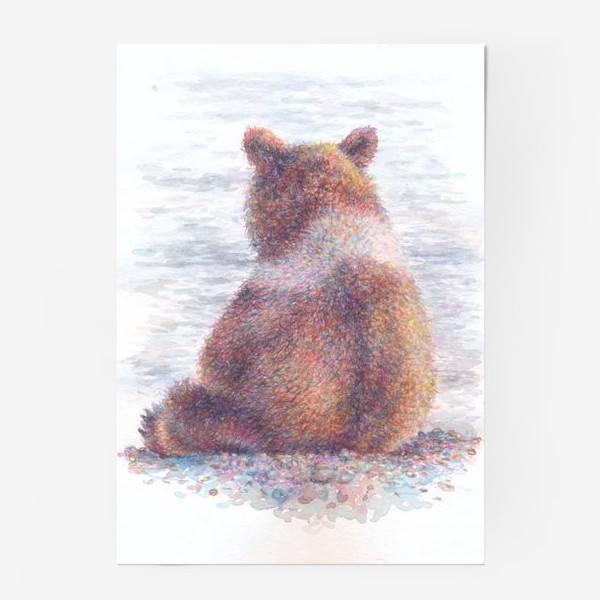 Постер «Медвежонок , море»