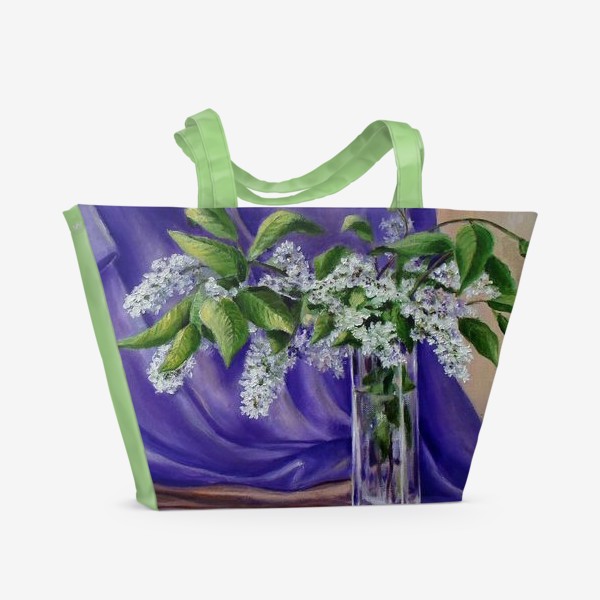 Пляжная сумка «Цветет черемуха»