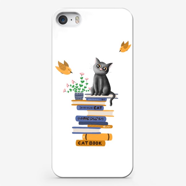 Чехол iPhone «Кот учёный»