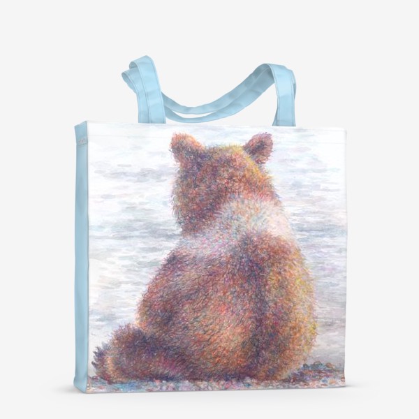 Сумка-шоппер «Медвежонок , море»