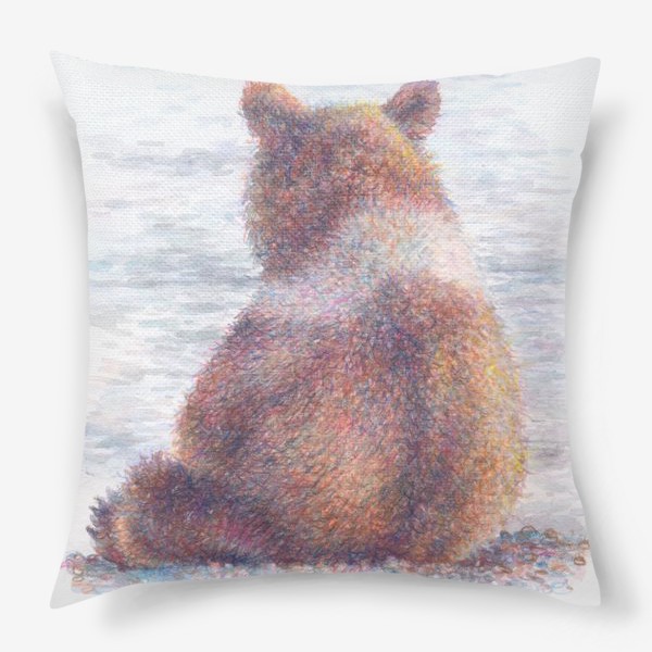 Подушка «Медвежонок , море»