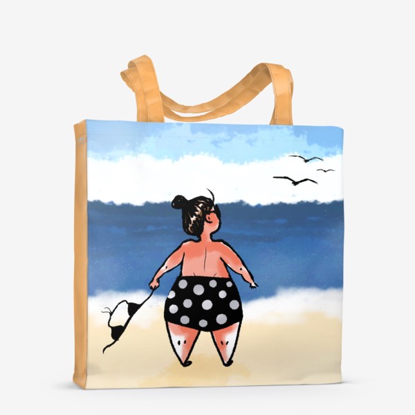Сумка-шоппер «Лето море пляж бархатный сезон»