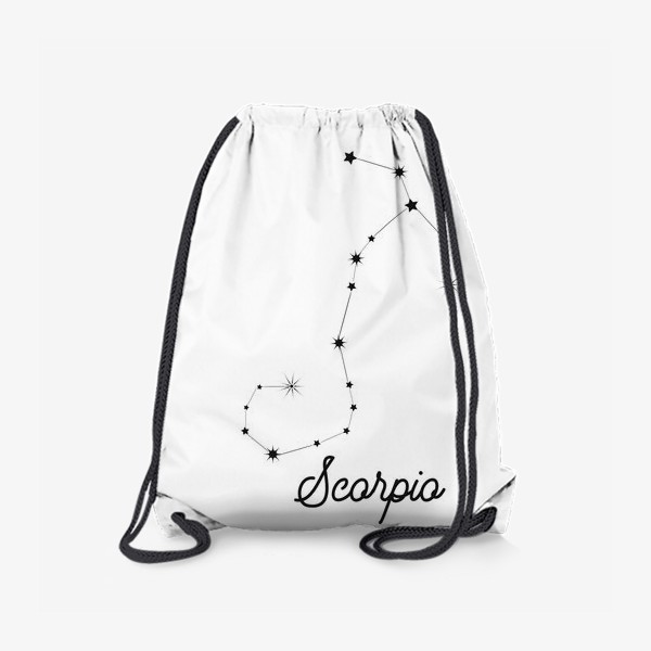 Рюкзак «Скорпион. Знак зодиака, созвездие, минимализм»