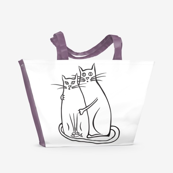 Пляжная сумка &laquo;Cats News&raquo;