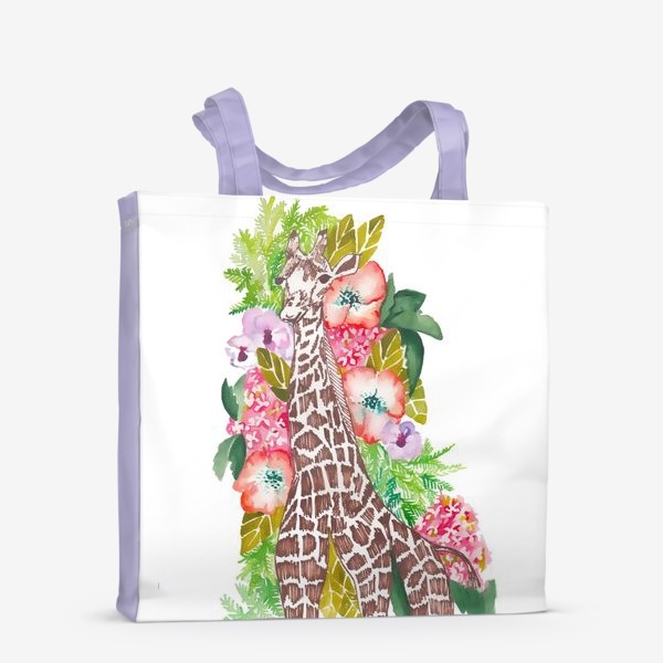 Сумка-шоппер «Жираф в цветах»
