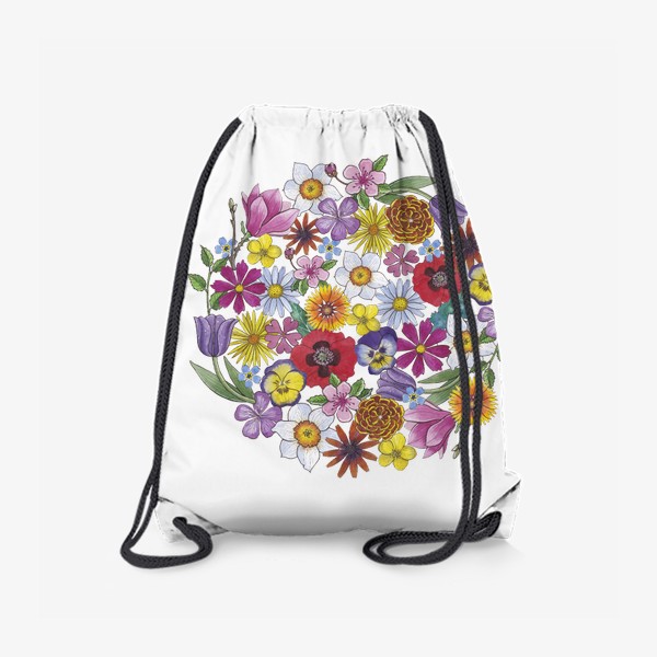 Рюкзак «Цветы. Круг. Лето»