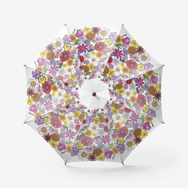 Зонт «Цветы. Круг. Лето»