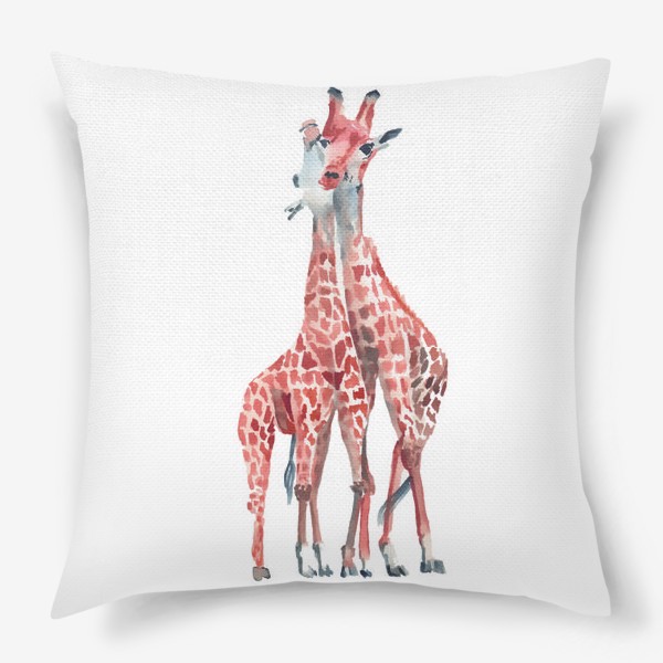 Подушка «Влюбленные жирафы»