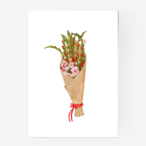 Постер «Осенний букет гладиолусов»