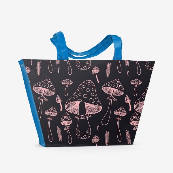 Пляжная сумка «Ядовитые грибы»