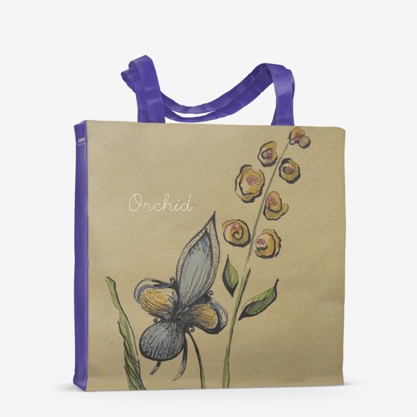 Сумка-шоппер «орхидея»