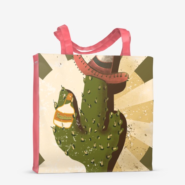 Сумка-шоппер «Сомбреро, Мексика, текила»