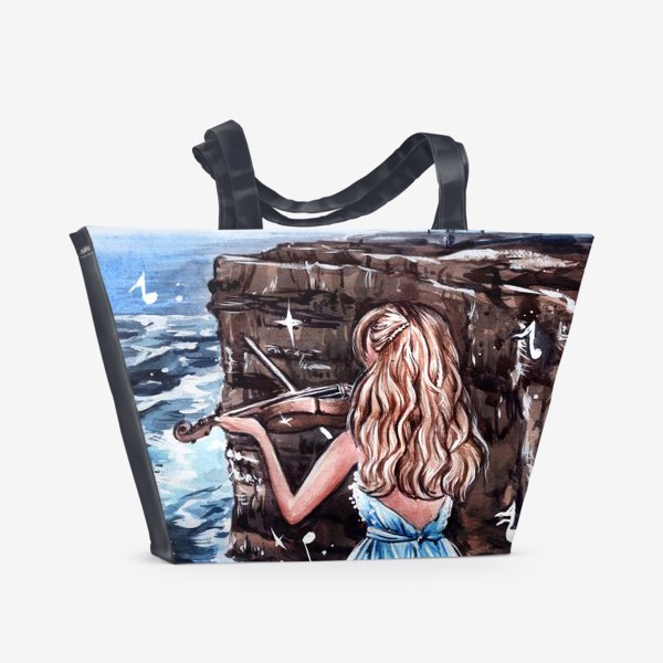 Пляжная сумка «Музыка, захватывающая дух»