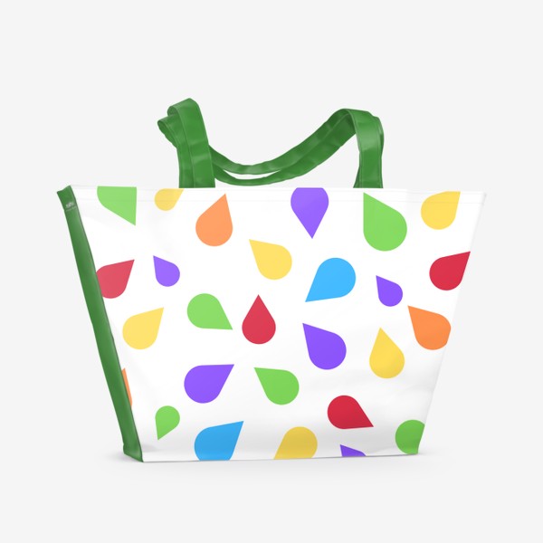 Пляжная сумка «Цветные капли»
