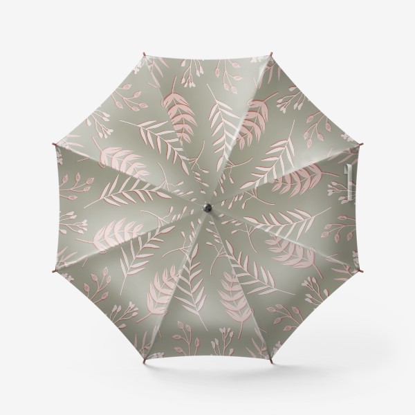 Зонт «Пастельный гербарий»