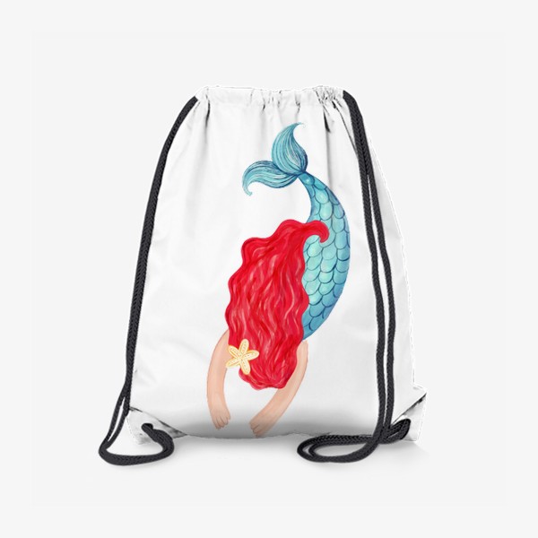 Рюкзак «Красавица красноволосая русалка»